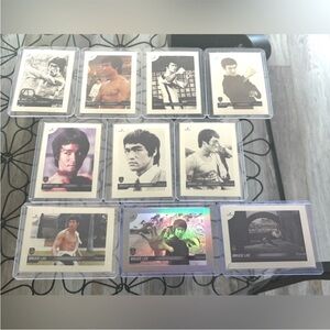 💜3/$20💜 10 Bruce Lee Dragon 2024 Silver Chrome Refractor Movie Cards WORTH $100